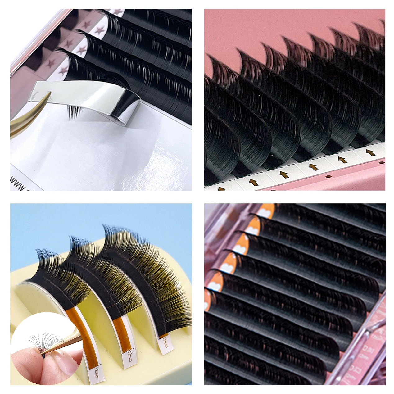 Pecamei Lash Fan Lashes Lash Accessories Lash Extension Accessories Fake Eyelashes False Eyelashes Grafting Eyelashes Fan Eyelash Extend Brown Fan for Lashes Eyelashes Accessories  