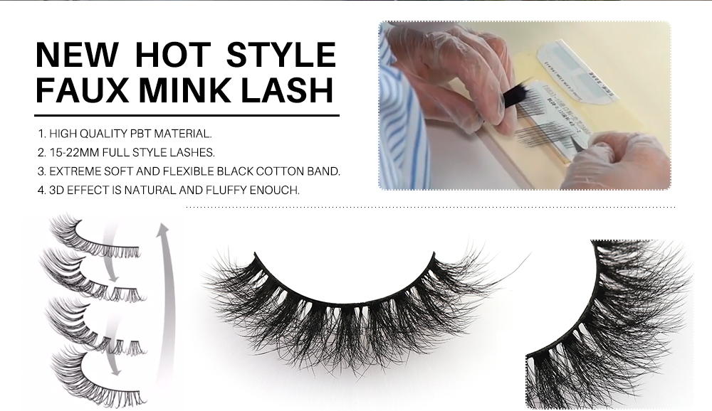 lash wholesale vendor supplier dramatic colored faux mink 5D eyelash  