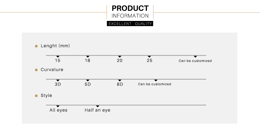 Full-size A-type false eyelashes  