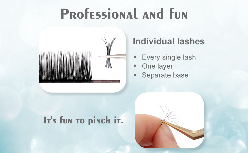 Pecamei Lash Extension Volume Lashes Extension 0.03 DD Curl 15-20mm Mixed Tray Individual lash Extensions Classic Lash Extensions Soft Matte Black Single Eyelashes Professional Salon Use  