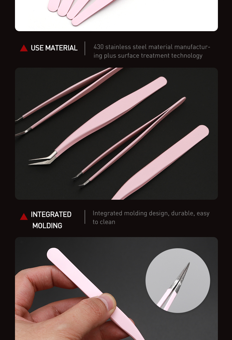 2023 new product Makeup & Tools Eyelash Tweezers false eyelashes & tools lash tools