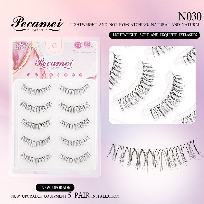 Pecamei_Fake_Eyelashes_Natural_Look_False_Eye_Lashes_Daily_Strip_Cross_Clear_Band_6_12mm_Cross_Lashes_Invisible_Thin_band_Cute_Lash_for_Wedding_Daily_Work_Eye_Makeup_5_Pairs_1698828846695_4.jpg